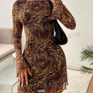 Animal print dress